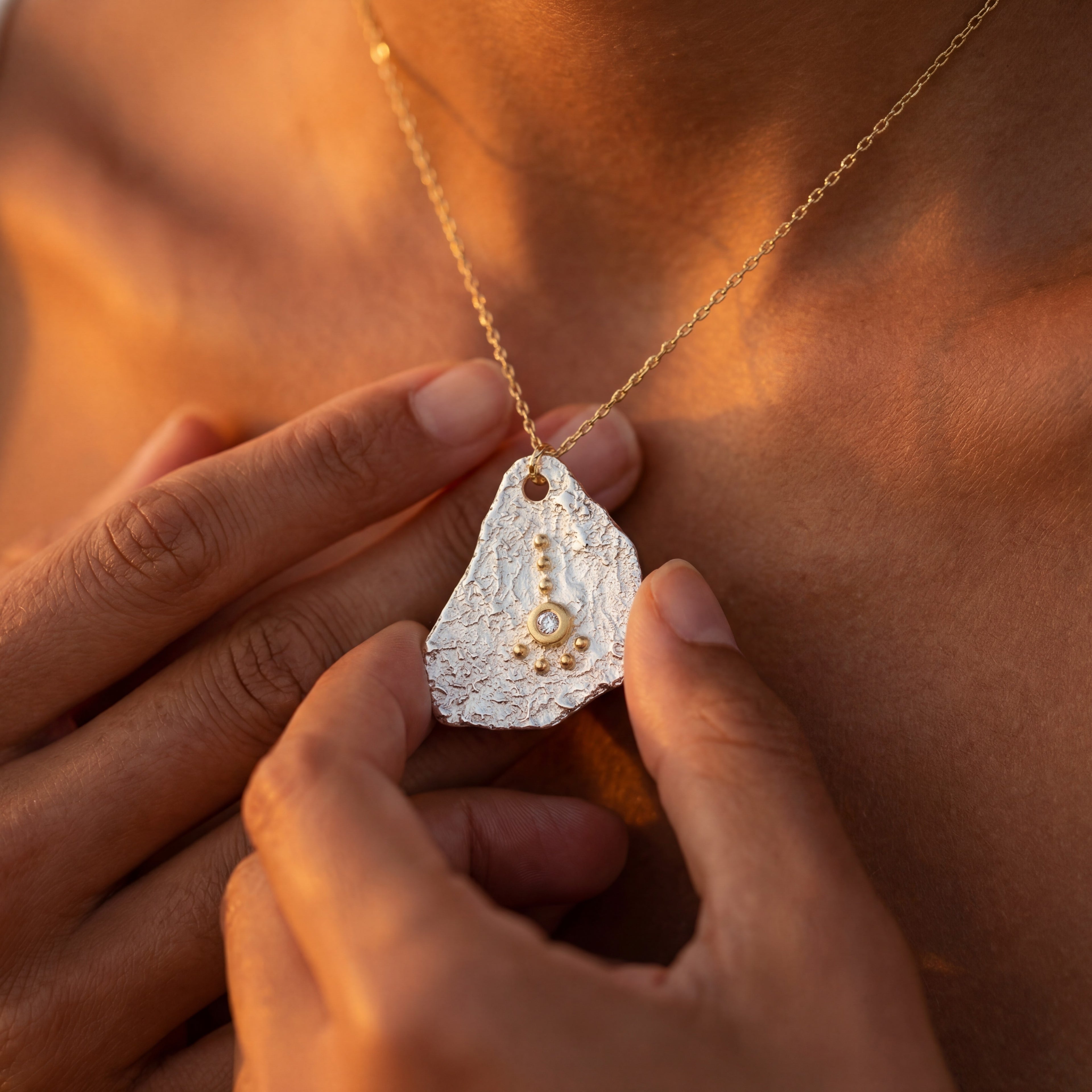 Collier Pendentif Luna Cosmos - Collection Luna