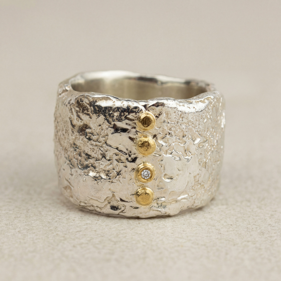 Bague Luna Cosmos en argent – Collection LUNA par Mikaël Coutand