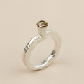 Bague fine Luna Essence en argent 925 et or 18K avec diamants naturels – Collection LUNA – Mikaël Coutand